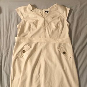 White Structured Dress